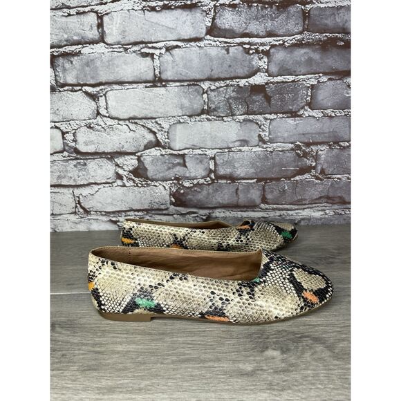 Madewell The Cory Snake Embossed Leather Ballet Flats Women’s Sz 8M US/38.5EU - Picture 12 of 16